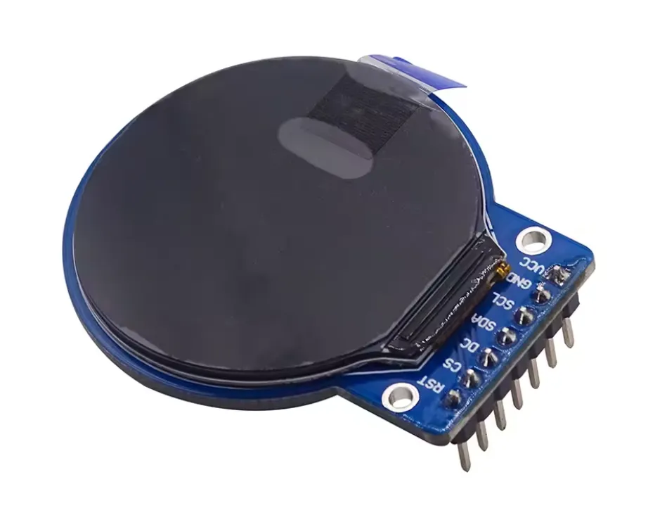 1,28″ στρογγυλή TFT LCD 240×240 (GC9A01, SPI) για Arduino