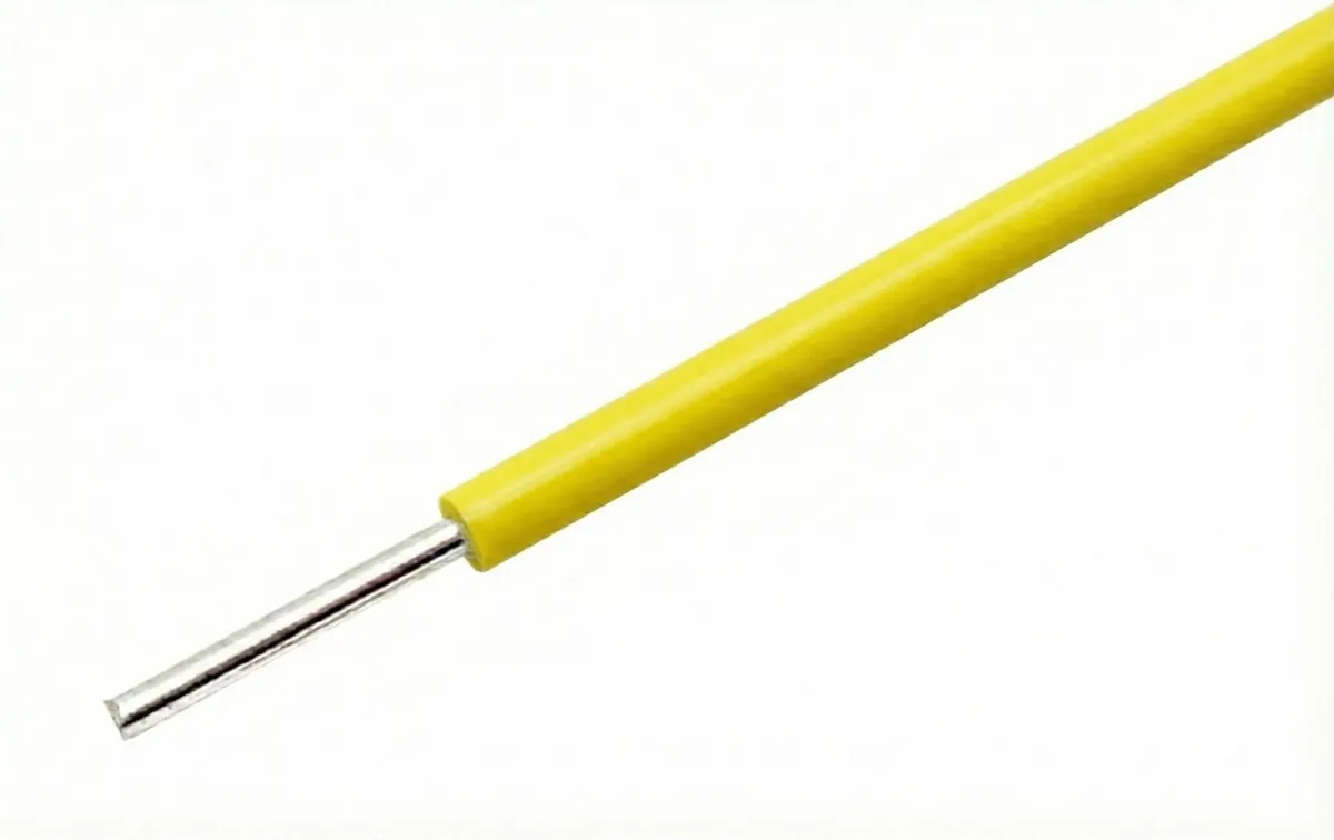 Κίτρινο σύρμα με συμπαγή πυρήνα 22AWG για breadboards ανά μέτρο
