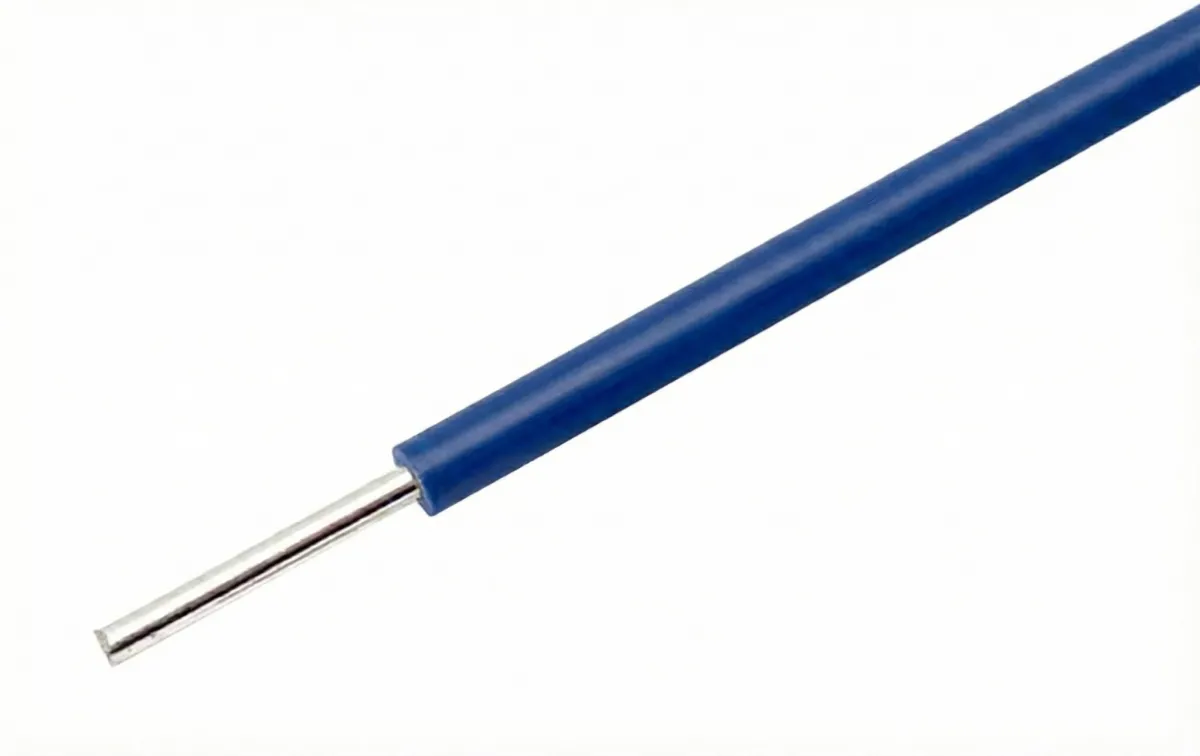 Μπλε σύρμα με συμπαγή πυρήνα 22AWG για breadboards ανά μέτρο