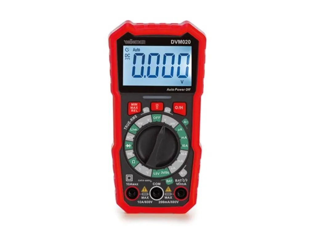 Ψηφιακό πολύμετρο Velleman CAT III 600V