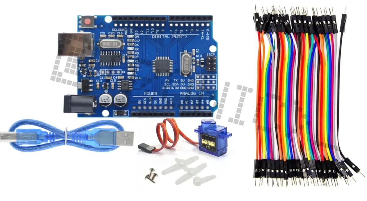 Starterkit για Arduino Uno R3 με SG90 micro servo & 40-Delige Dupont Kabelset