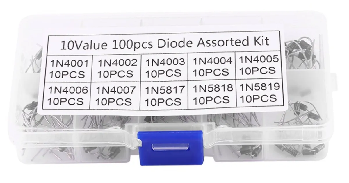 Σετ 100 διόδων 10 τύπων Rectifier / Schottky