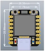ESP32-C3 αναπτυξιακή πλακέτα με μίνι OLED οθόνη 0.42 inch midi – 5