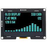 Οθόνη OLED 2.4 inch 128x64 Μπλε I2C SSD1309 3.3V – 1
