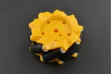 Mecanum Τροχός / Πανκατευθυντικός Τροχός - 60MM-K Κίτρινο - Σετ 4 τεμαχίων – 3