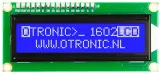 1602 LCD  μπλε backlight με  I2C προκολλημένο – 1