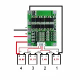BMS 4S 30A Κύκλωμα προστασίας με λειτουργία εξισορρόπησης – 5