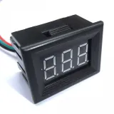 Βολτόμετρο 0-100V - Κόκκινο, 0.56 inch, 3 Καλώδια – 4