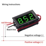 Βολτόμετρο 3,5V-30V -  Πράσινο, 0.56 inch, Εντοιχιζόμενο – 2