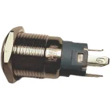 Κουμπί | on-off self lock | 12V LED Λευκό | RVS | 16mm – 3