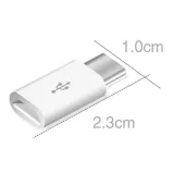USB-C male προς Micro-USB female adapter λευκό – 6