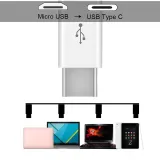 USB-C Male προς Micro-USB Female Adapter  - μαύρο – 2