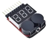 LIPO tester με buzzer συναγερμού 1S έως 8S – 2