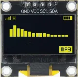 Μίνι OLED οθόνη κίτρινο 0.96 inch 128x64 I2C – 1