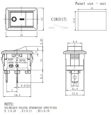 Διακόπτης ταλάντωσης/ διακόπτης rocker ON/OFF KCD1 - 6A/250V 2pin – 2