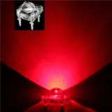 5mm Super Flux Piranha 4pin LED - Κόκκινο – 5