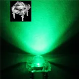 5mm Super Flux Piranha 4pin LED - Καθαρό Πράσινο – 2