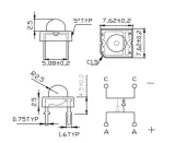 5mm Super Flux Piranha 4pin LED - Καθαρό Πράσινο – 4