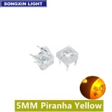 5mm Super Flux Piranha 4pin LED - Κίτρινο – 2
