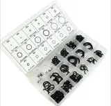 225 Τμχ Μαύρο NBR O Ring Seal Kit 15 Διαφορετικά Μεγέθη – 1
