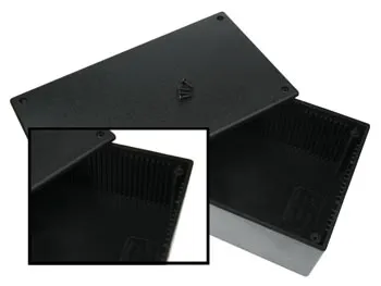 Πλαστικό περίβλημα - μαύρο 200 x 110 x 65 mm