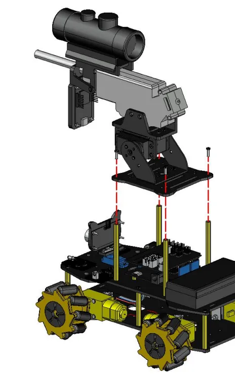ACEBOTT Επέκταση Πυροβόλου Μπαλών Νερού για ESP32 Robotwagen