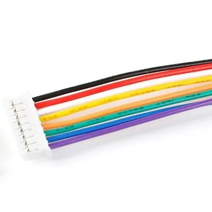 8 Pins Connector/Terminal καλώδιο, 1-πλευρικό - male, 26AWG 20cm, XH2.54mm