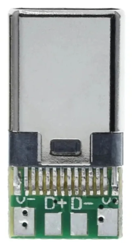 USB-C Αρσενική Υποδοχή Breakout board