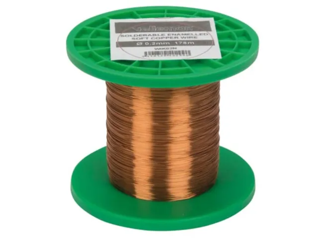 Σύρμα περιέλιξης Χαλκού Ø0.2mm - 178m - 97 ohm