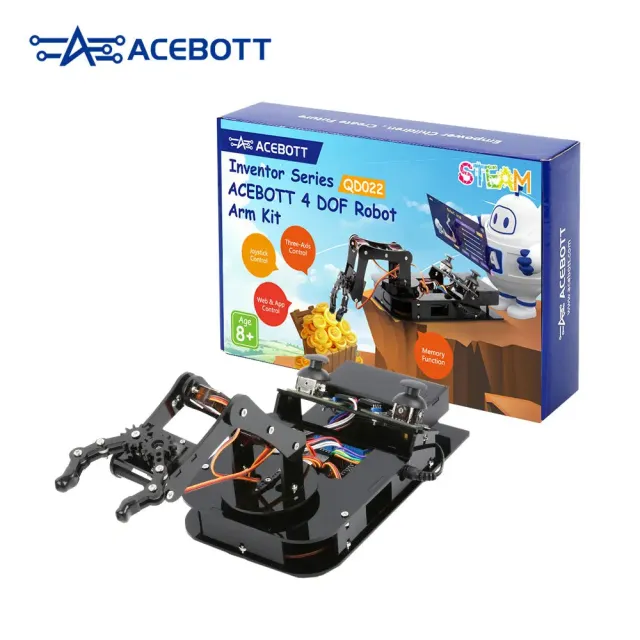 ACEBOTT ESP32 Ρομποτικός Βραχίονας Ελεγχόμενος και Προγραμματιζόμενος | DIY | STEM