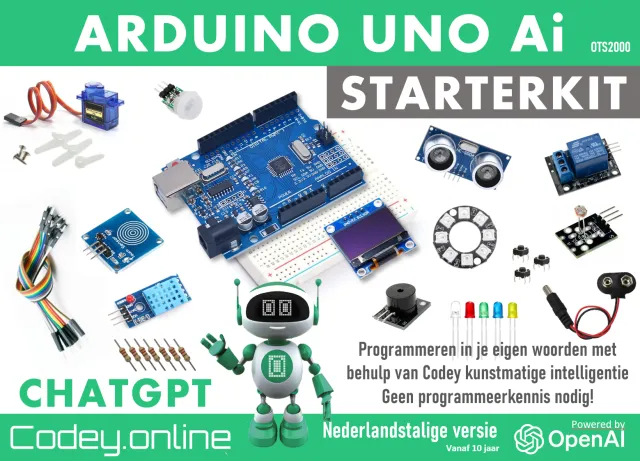 Arduino Starterkit με Codey ChatGPT AI Nederlands