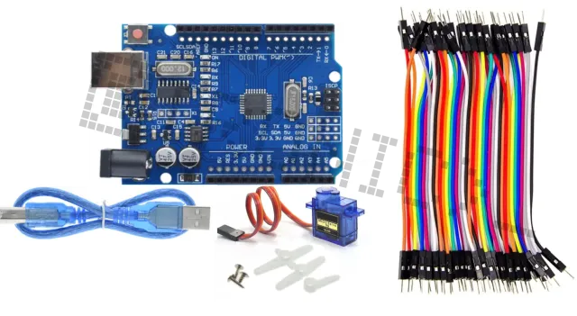 Starterkit για Arduino Uno R3 με SG90 micro servo & 40-Delige Dupont Kabelset