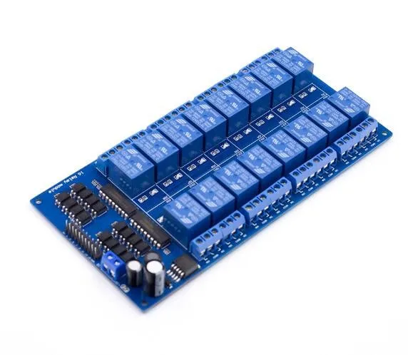 Μονάδα ρελέ 16 καναλιών 12V με optocoupler
