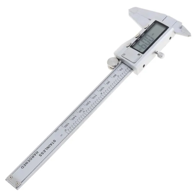 Ψηφιακό παχύμετρο RVS με οθόνη 0-150 mm incl. Μπαταρία και θήκη αποθήκευσης