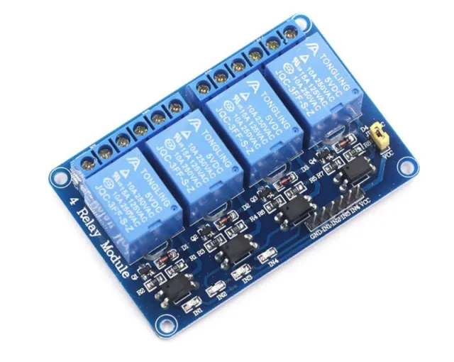 Μονάδα Ρελέ 5v Low | 4 καναλιών
