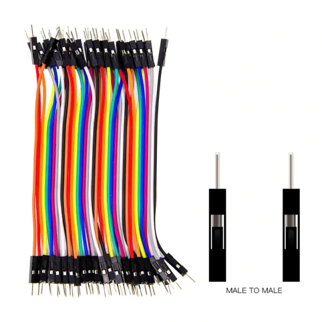 Dupont Jumper καλώδια 40 τεμάχια (Male-Male) 10cm καλώδια γεφύρωσης για Breadboard