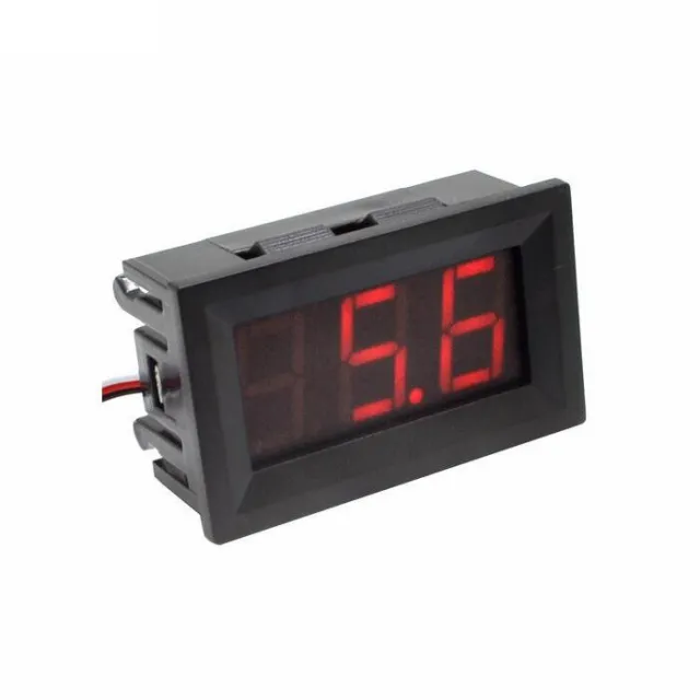 Βολτόμετρο 3.5-30V - Κόκκινο, 0.56inch, 2 Καλώδια.