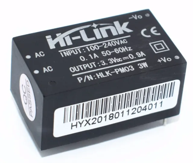 Μονάδα μετατροπέα 220VAC σε 3,3VDC 1A HLK-PM03