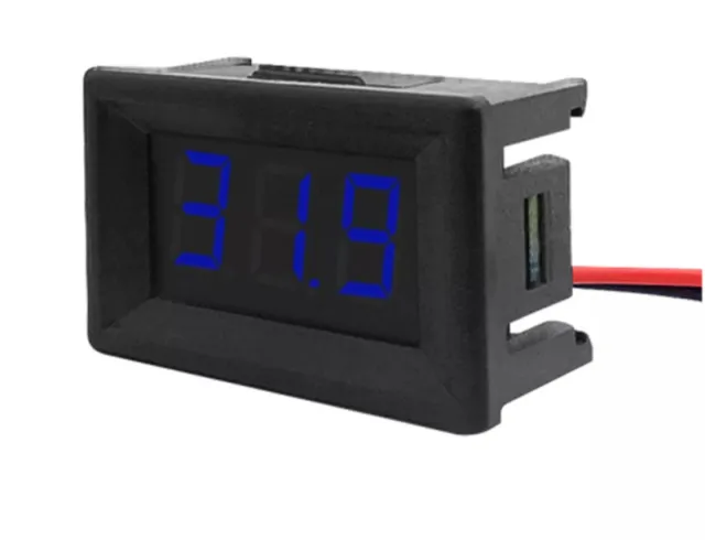 Βολτόμετρο DC 3,5V-30V -  Μπλε, 0.56 inch, Εντοιχιζόμενο