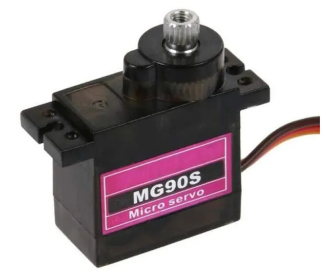 Servo MG90S Micro Μεταλλικά γρανάζια 360 μοίρες