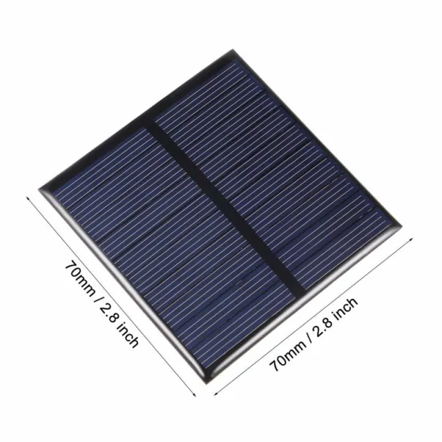 Μίνι ηλιακό πάνελ 70x70mm epoxy