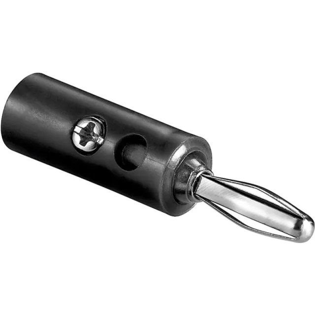 Βύσμα μπανάνας 4mm Μαύρο