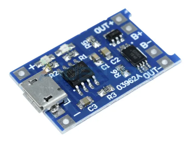 Φορτιστής μπαταρίας Lithium 18650 με Micro Usb 5V 1A  TP4056