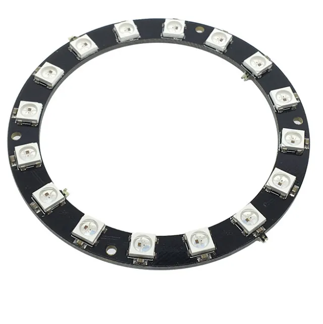 Κυκλικό δαχτυλίδι 16-bit RGB LEDs WS2812b (Neopixel)