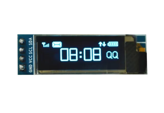 Mini OLED display λευκό 0.91 inch 128x32 I2C