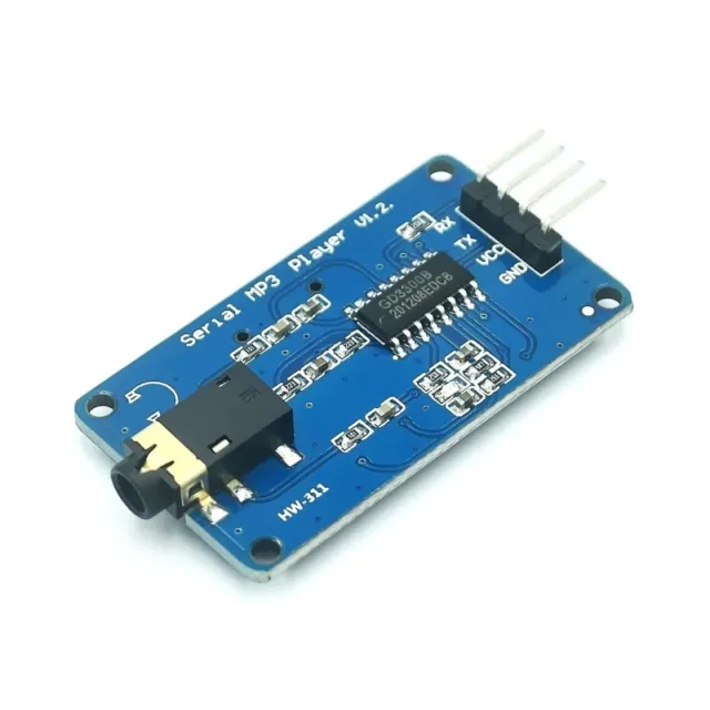 UART TTL Σειριακή MP3 μονάδα με υποδοχή Micro SD (YX5300 alternatief)