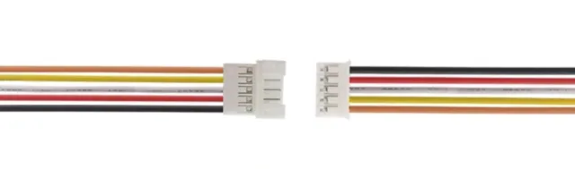 Σετ pigtail connector Micro JST PH 5 pins male female