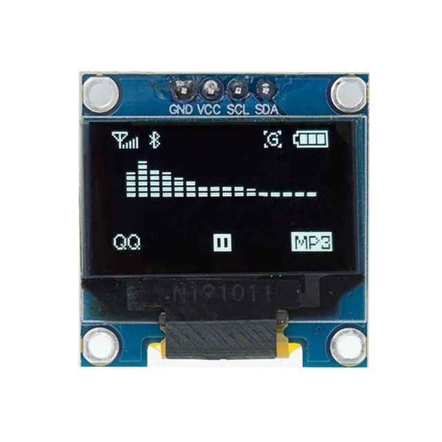 Μίνι OLED οθόνη λευκή 0.96 inch 128x64 I2C