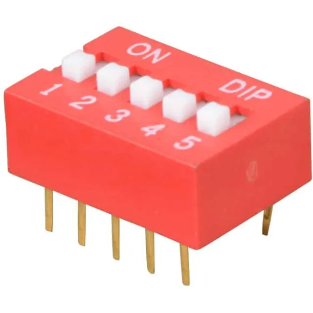 5-pin dip switch 2,54 mm