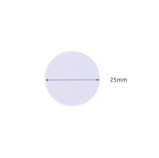 Στρογγυλή ετικέτα RFID | Ntag215 | 13,56Mhz | 1K S50 | Amiibo | Mifare Classic | Λευκό